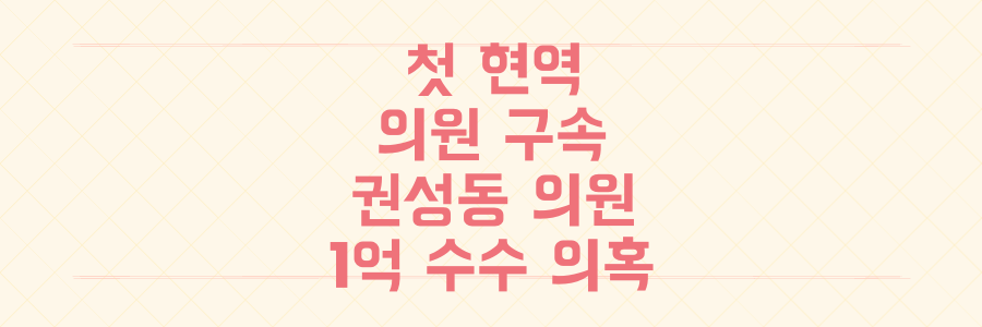 특검 역사상 첫 현역 의원 구속, 권성동 의원 구속의 전말과 통일교 1억 수수 의혹의 진실은?