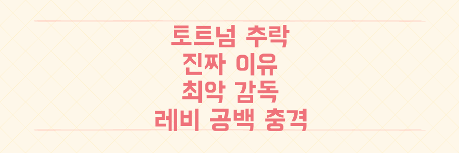 토트넘 추락의 진짜 이유: 21세기 최악 감독부터 레비 권력 공백까지 손흥민에게 미친 충격 분석