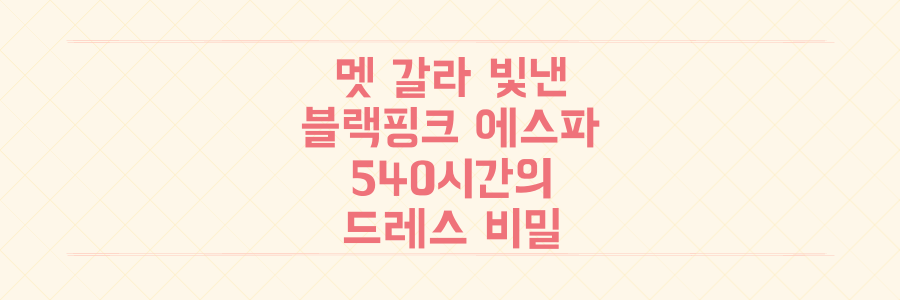 멧 갈라를 뒤흔든 블랙핑크와 에스파, 540시간 공들인 드레스의 비밀