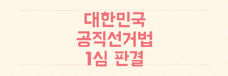 대한민국 공직선거법 위반 1심 유죄 판결과 선거비용 반환 논란