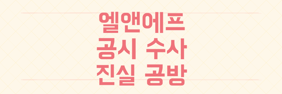 엘앤에프 자사주 처분 수사 금감원 특사경 거래소 압수수색 배경