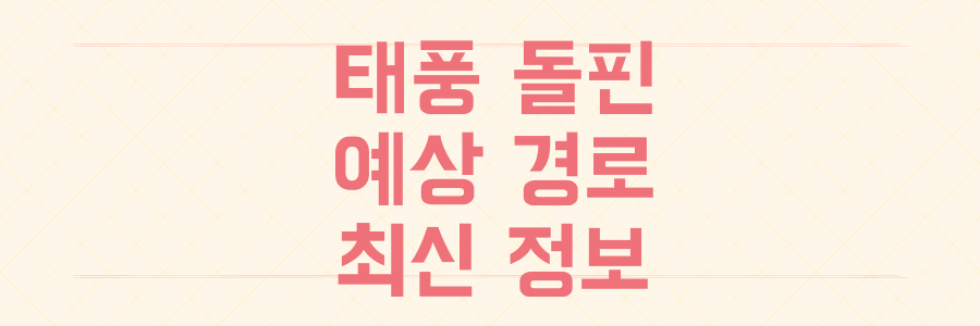 태풍 돌핀 예상 경로 및 현재 위력 일본 기상청 초강력 태풍 분석