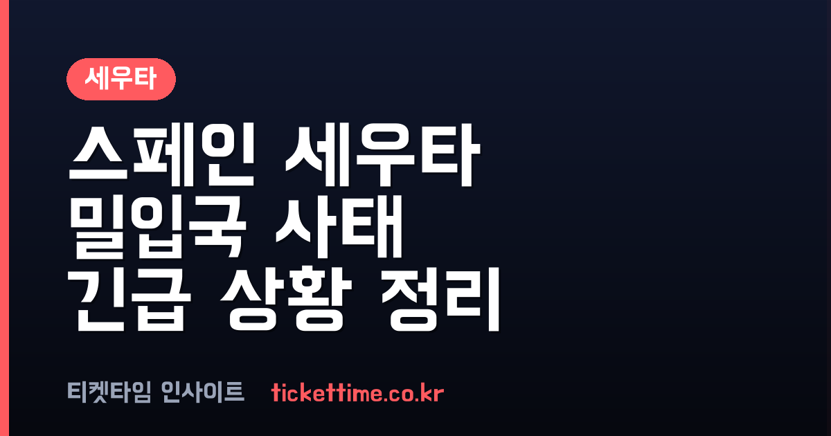 세우타 대규모 밀입국 사태 발생: 4만 8천여 명 모로코 귀환 및 현황
