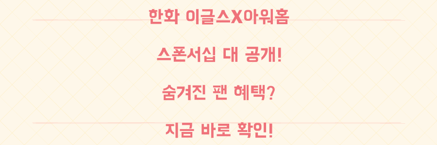 야구팬 주목! 한화 이글스X아워홈 스폰서십, 기대되는 '숨겨진' 팬 혜택 총정리